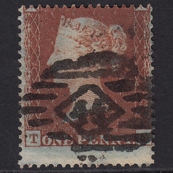 GB QV 1854 1d (Plate 194) SG17-C1(1) TD FU Missing Imprimatur Huge Misperf