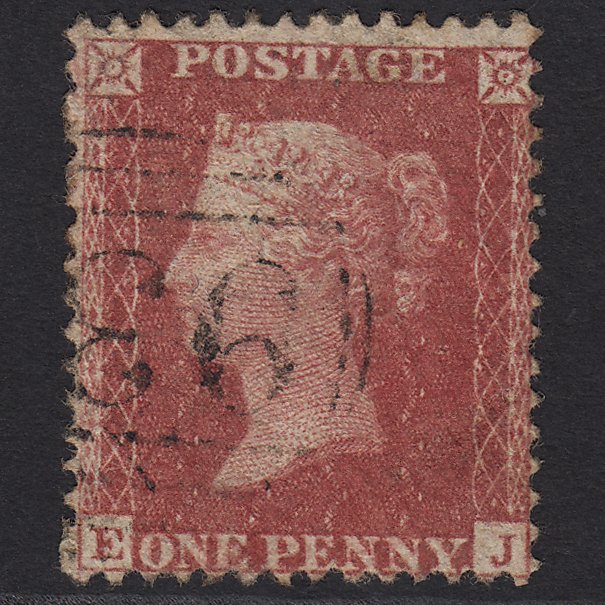 GB QV 1857 1d Rose-red (Plate 55) SG40-C10(1) EJ GU Light Cancel