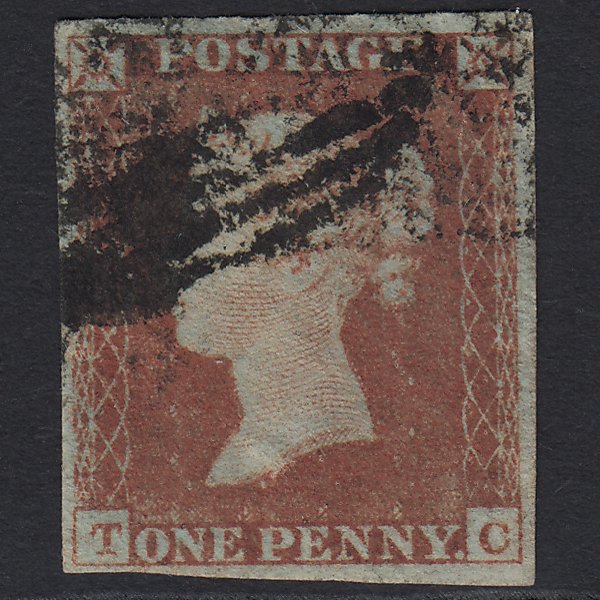 GB QV 1841 1d (Plate 171) SG8-B2(1) TC GU Missing Imprimatur 4 Margins