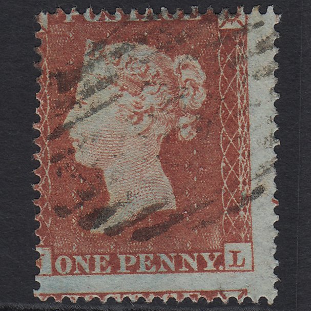 GB QV 1854 1d (Plate 162) SG17-C1(1) NL FU Light London Cancel Large Misperf