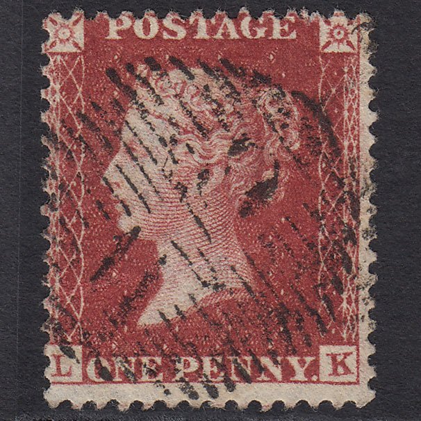 GB QV 1857 1d Deep Rose-red (Plate 43) SG41-C10(4) LK GU London D&S W6 6d1b