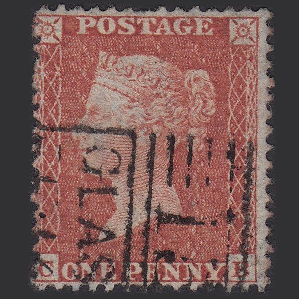 GB QV 1855 1d (Plate 2) SG24-C3(1) CB FU Glasgow 159 Madeleine Smith Cancel