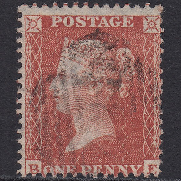 GB QV 1855 1d Red-brown (Plate 1) SG24-C3(1) BE FU
