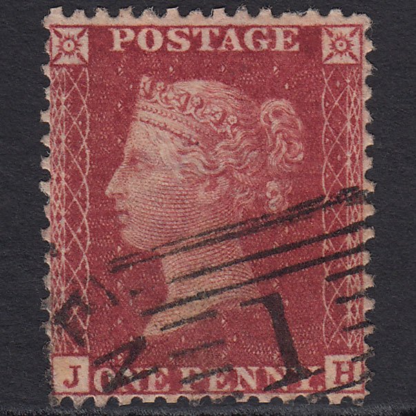 GB QV 1857 1d Deep Rose-red (Plate 36) SG41-C10(4) JH FU Aberdeen 1