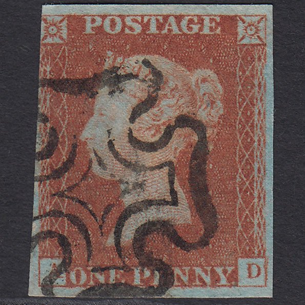 GB QV 1841 1d (Plate 20) SG8a-B1(2) Const Var AD FU Miss Imprimatur nr 4M MX