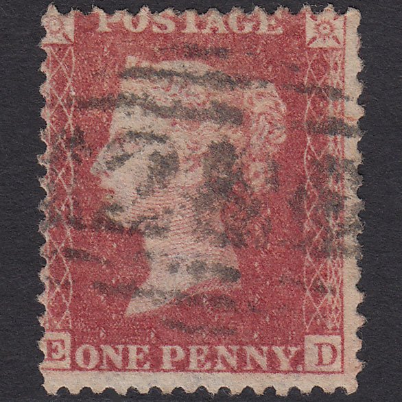 GB QV 1857 1d Rose-red (Plate 52) SG40-C10(1) ED GU