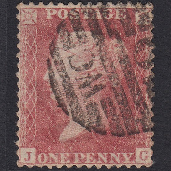 GB QV 1857 1d (Plate 62) SG40-C10(1) JG GU London D&S Cancel Well Centred