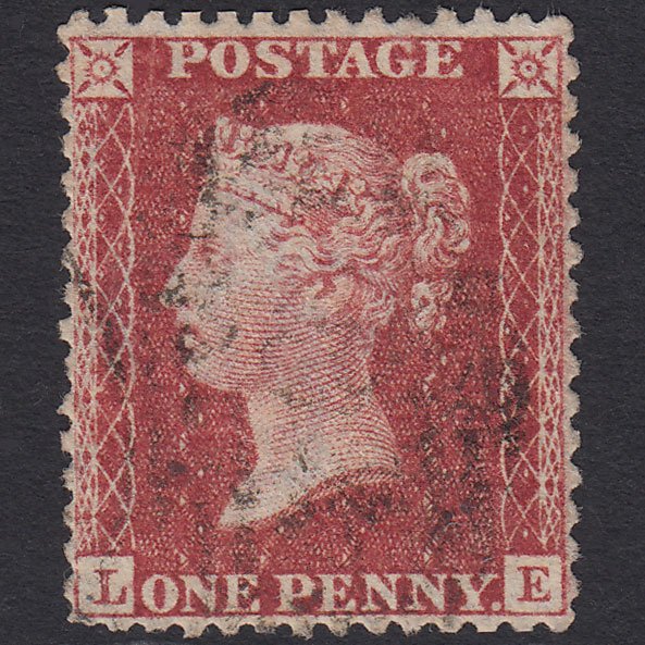 GB QV 1857 1d Rose-red (Plate 27) SG40-C10(1) LE GU Very Well Centred