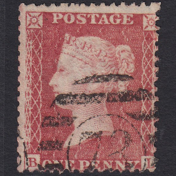 GB QV 1857 1d Rose-red (Plate 68) SG40-C10(1) BL FU London D&S 73 Misperf