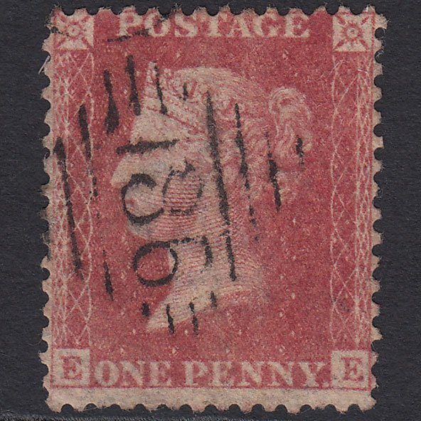GB QV 1857 1d Rose-red (Plate 47) SG40-C10(1) EE GU Dublin 186