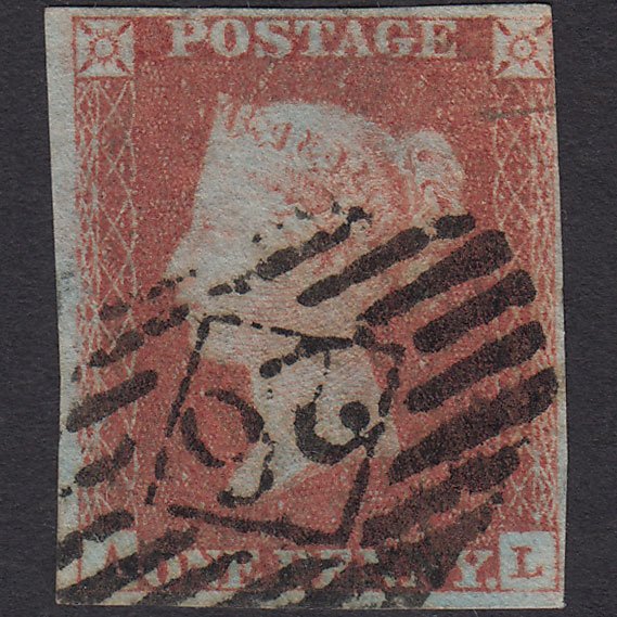 GB QV 1841 1d (Plate 42) SG8-B1(1) AL FU Missing Imprimatur nr 4M London IS 26