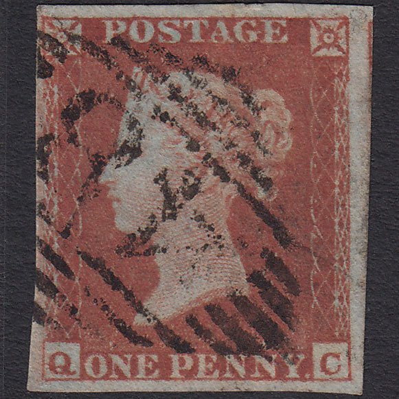 GB QV 1841 1d Red-brown (Plate 167) SG8-B2(1) QC VFU 4M Ballymoney 48