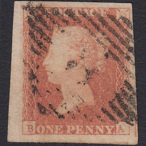 GB QV 1841 1d (Plate 97) SG8-B1(1) BA GU 4 Good to Huge Margins Armagh 8