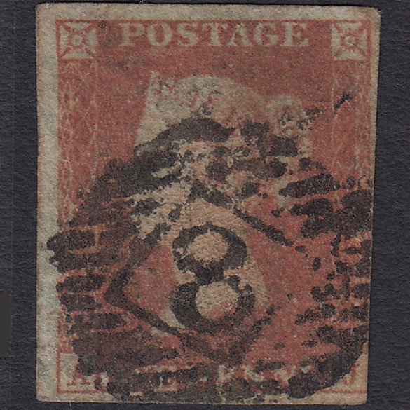 GB QV 1841 1d (Plate 103) SG8-B1(1) AJ GU Missing Imprimatur 3m London IS 8
