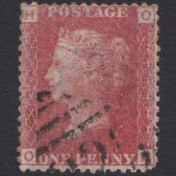 GB QV 1864 1d Rose-red (Plate 193) SG43-G1(1) OH GU Ireland