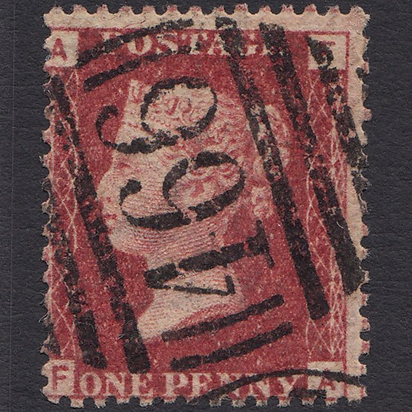 GB QV 1864 1d Lake-red (Plate 112) SG44-G1(2) FA FU Liverpool 466
