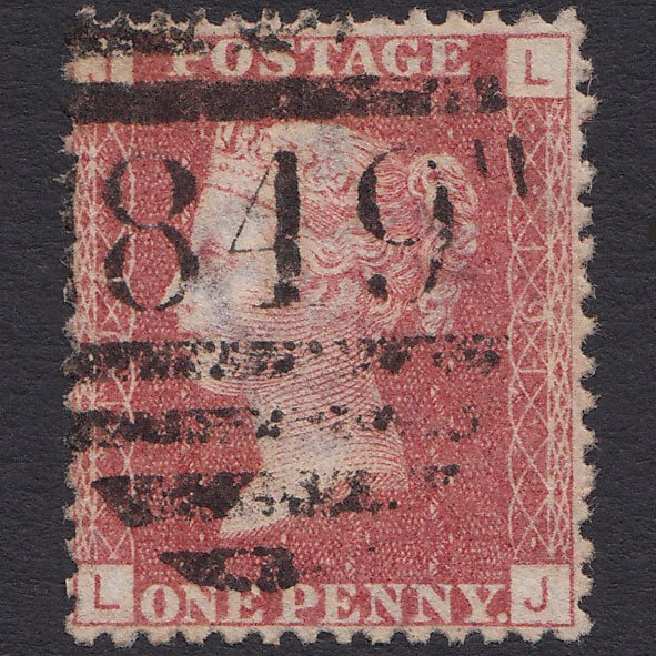 GB QV 1864 1d Rose-red (Plate 191) SG43-G1(1) LJ FU Watford 849