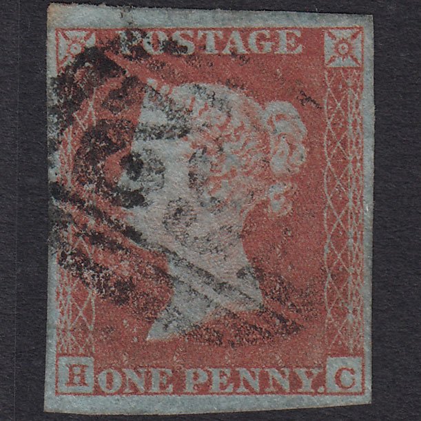 GB QV 1841 1d (Plate 145) SG8a-B1(2) HC GU 4 Good Margins Cardiff 162