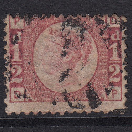GB QV 1870 1/2d Rose-red (Plate 11) SG48-G4 DP FU