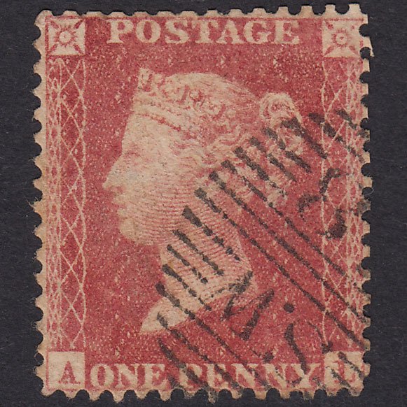 GB QV 1857 1d Plate 48 SG40-C10(1) AL GU Missing Imprimatur London