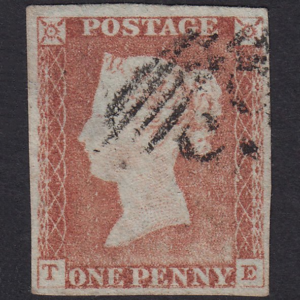 GB QV 1841 1d Plate 69 SG9-B1(3) TE GU Missing Imprimatur 4M
