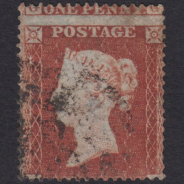 GB QV 1854 1d Red-Brown Plate 204 SG17-C1(1) GG GU Large Misperf