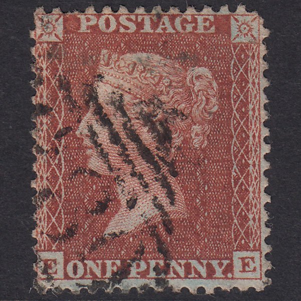 GB QV 1855 1d Red-Brown Plate 7 SG24-C3(1) EE GU Ireland