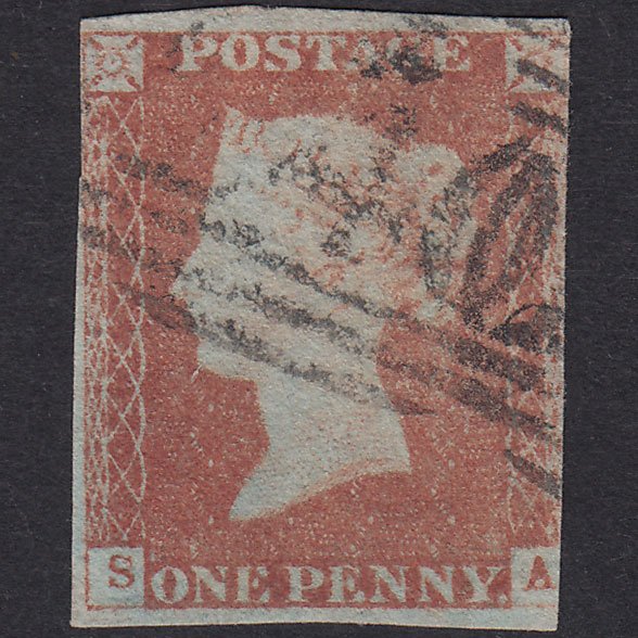 GB QV 1841 1d Red-Brown Plate 76 SG8-B1(1) SA GU Deal 240