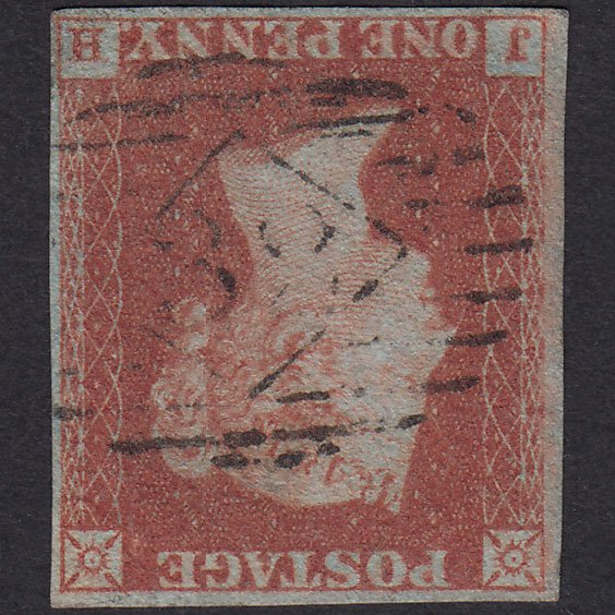 GB QV 1841 1d Red-Brown Plate 152 SG8-B2(1) Wmk Inv JH FU 4M London IS 32