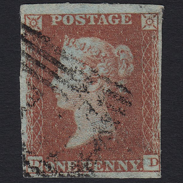 GB QV 1841 1d Red-brown (Plate 118) SG8-B1(1) DD FU in Scotland 4 Margins