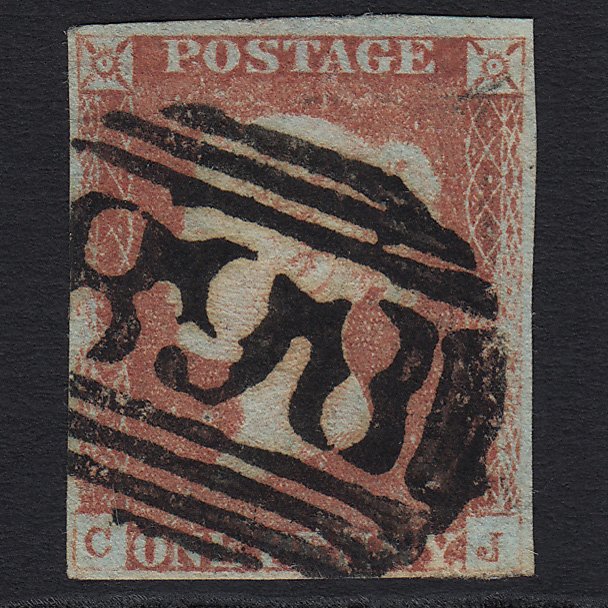 GB QV 1841 1d Red-brown (Plate 68) SG8-B1(1) CJ GU West Bromich 868 4M