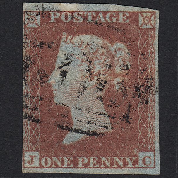 GB QV 1841 1d Red-brown (Plate 148) SG8-B2(1) JC GU 4 Margins