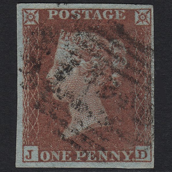GB QV 1841 1d Red-brown (Plate 159) SG8-B2(1) JD FU 4M Imperf