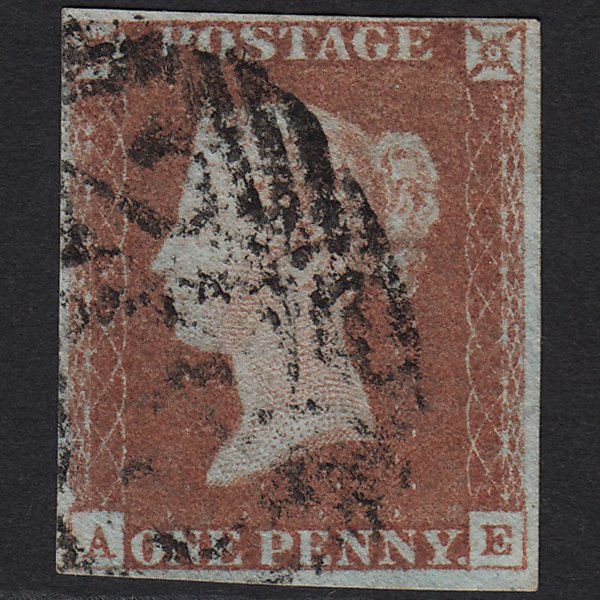 GB QV 1841 1d Red-brown SG8-B1(1) AE GU 4 Margins