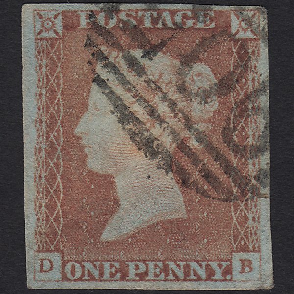 GB QV 1841 1d Red-brown (Plate 68) SG8-B1(1) DB FU Wolverhampton 905 4M Imperf