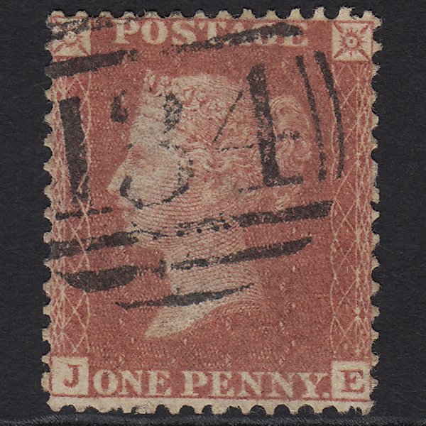 GB QV 1857 1d Rose-red (Plate 52) SG40-C10(1) JE FU Bristol 134 Well Centred