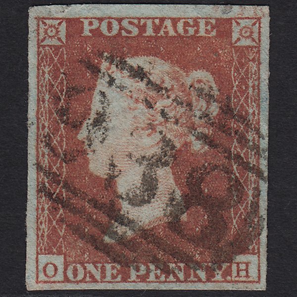 GB QV 1841 1d Red-brown (Plate 90) SG8-B1(1) OH FU Croydon 938