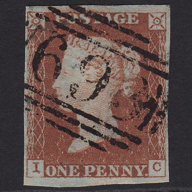 GB QV 1841 1d Red-brown (Plate 47) SG8-B1(1) IC FU 4M Imperf Sheerness 699