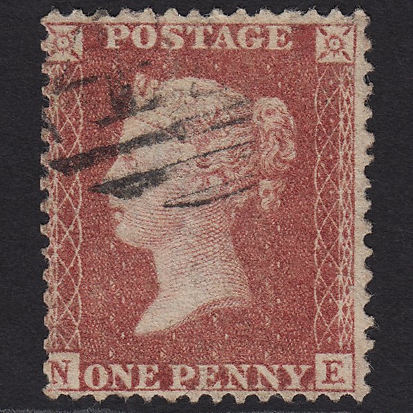 GB QV 1857 1d Rose-red (Plate 43) SG40-C10(1) NE FU