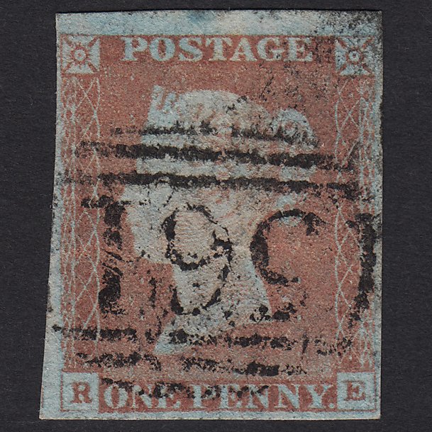 GB QV 1841 1d Very Blued (Plate 71) SG8a-B1(2) RE GU 4M Newport 561