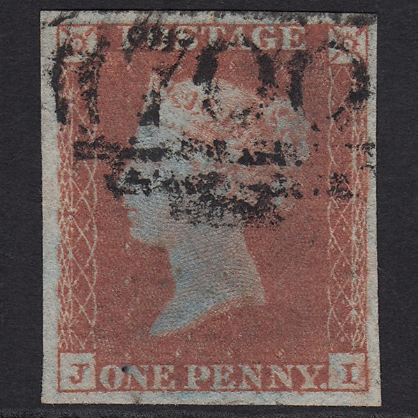 GB QV 1841 1d Red-brown (Plate 111) SG8-B1(1) JI FU 4M Imperf Sheffield 700