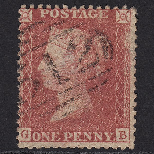 GB QV 1857 1d Rose-red (Plate 59) SG40-C10(1) GB GU Market Rasen 512