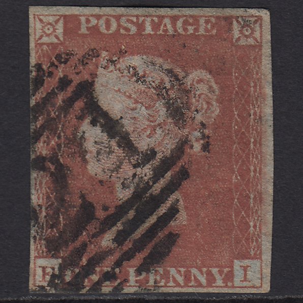 GB QV 1841 1d Red-brown (Plate 155) SG8-B2(1) EI GU 4M Imperf