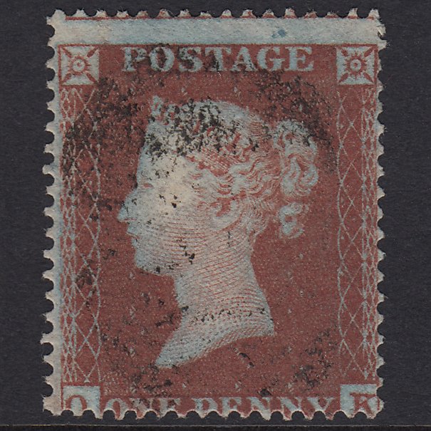 GB QV 1854 1d Red-brown (Plate 179) SG17-C1(1) OK VFU Light Cancel Misperf