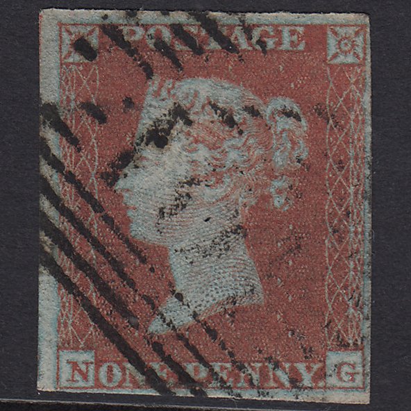 GB QV 1841 1d Red-brown (Plate 120) SG8-B1(1) NG FU 4 Margins Scotland