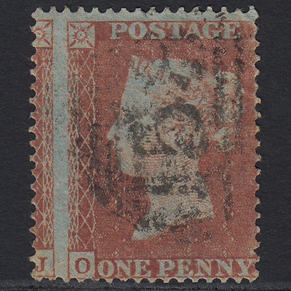 GB QV 1854 1d Red-brown SG17-C1(1) OK GU Cambridge 158 Huge Misperf
