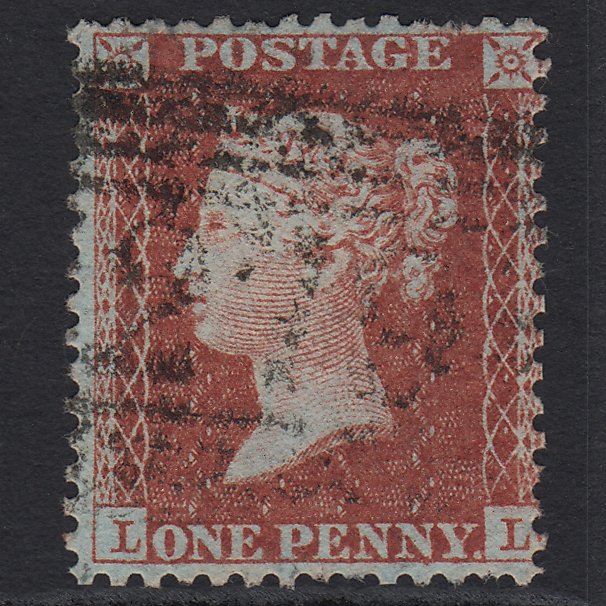 GB QV 1855 1d Red-brown (Plate 8) SGC6(1) LL GU Scotland