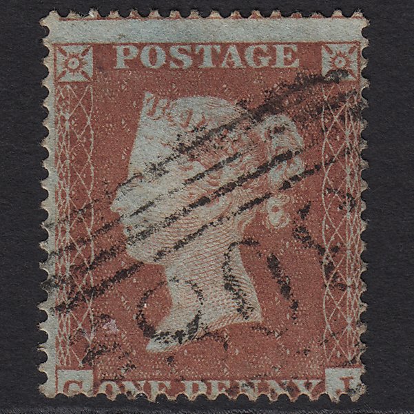 GB QV 1854 1d (Plate 172) SG17-C1(1) GJ GU Missing Imprimatur Stirling 308