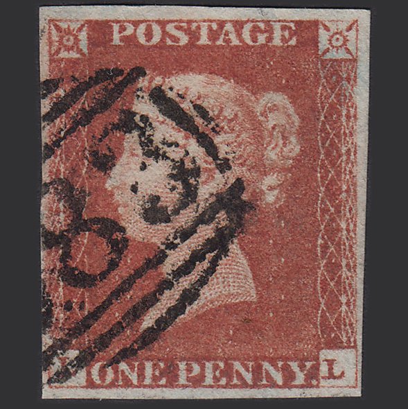 GB QV 1841 1d Red-brown (Plate 71) SG8-B1(1) LL FU 4M Imperf