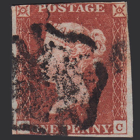 GB QV 1841 1d Red-brown (Plate 32) SG8-B1(1) OC GU Maltese Cross